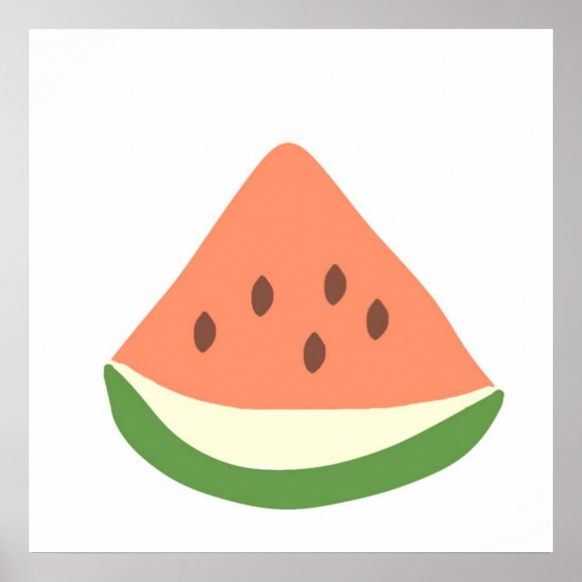 Vattenmelonkonst abstrakt poster (Framsidan)