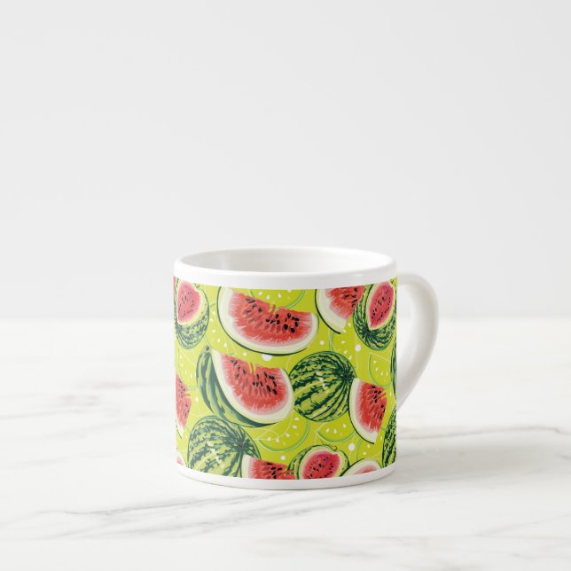 Vattenmelonmönster 2 espressomugg (Framsida höger)