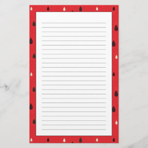 Vattenmelonmönster Brevpapper