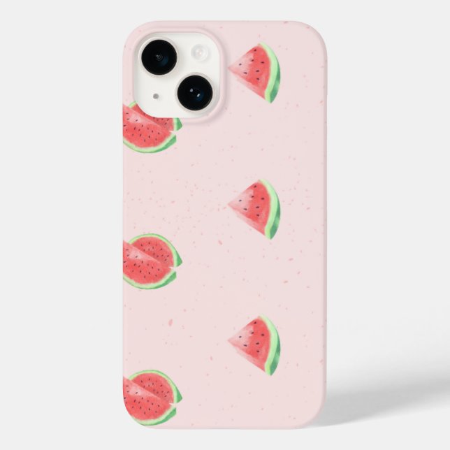 vattenmelonmönster iphone 14 skal. (Baksida)