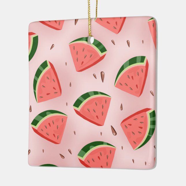 Vattenmelonmönster Julgransprydnad Keramik (Vänster)