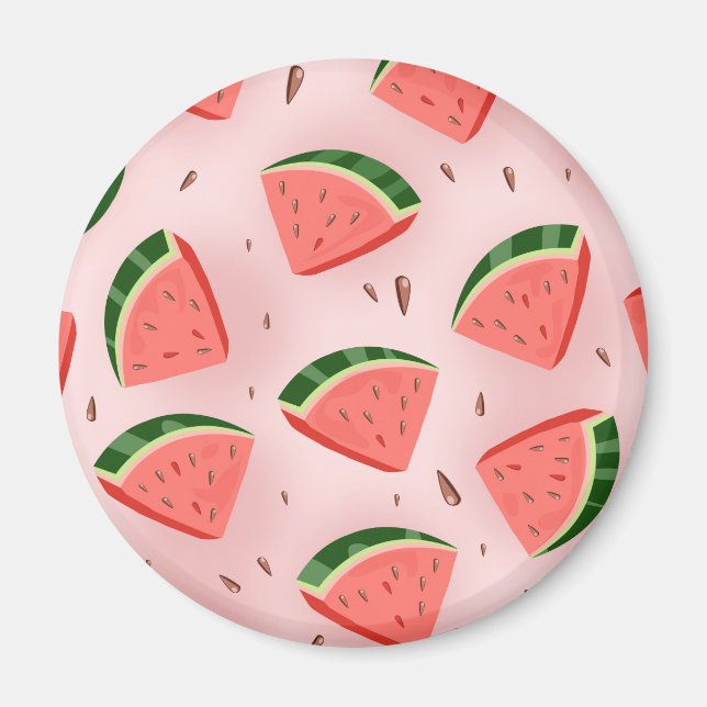 Vattenmelonmönster Magnet (Framsidan)