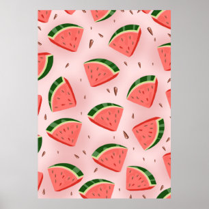 Vattenmelonmönster Poster