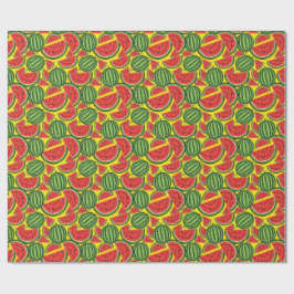 vattenmelonmönster presentpapper