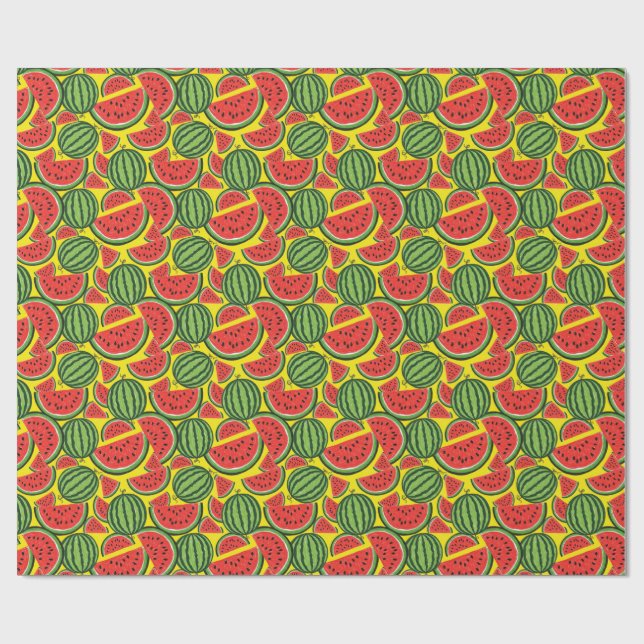 vattenmelonmönster presentpapper (Platt)
