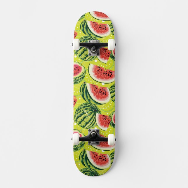 Vattenmelonmönster Skateboard Bräda 19,5 Cm (Framsida)