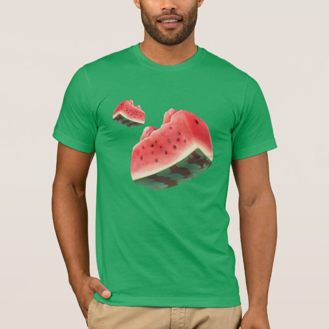Vattenmelonmönster T Shirt (Framsida)