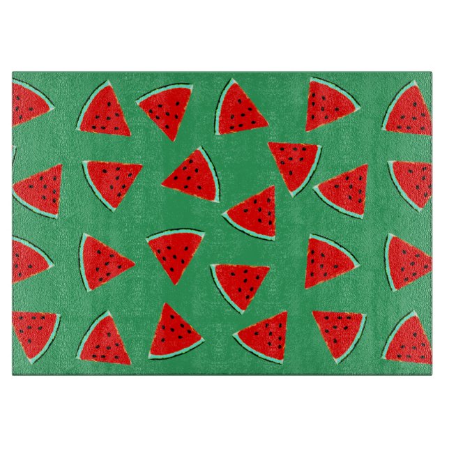 Vattenmelonmönstrade trianglar (Framsidan)