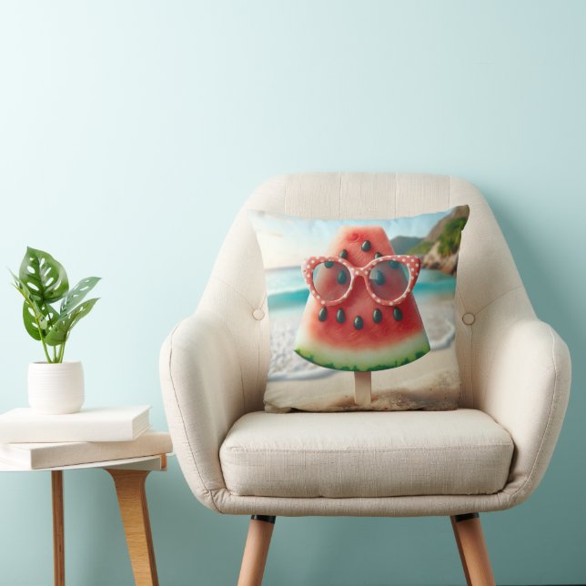 Vattenmelonpopulationen med solglasögon kudde (Stol)