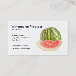 Vattenmelonproducentvisitkort Visitkort