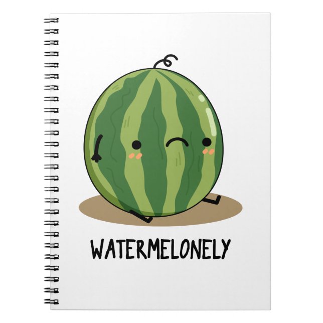 Vattenmelonroligt Vattenmelon Frukt Puns  Anteckningsbok (Framsidan)