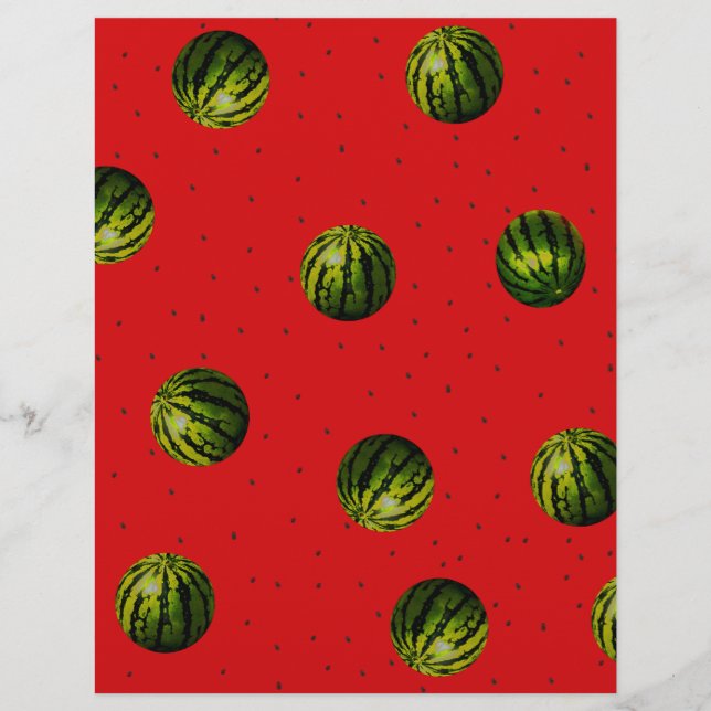 Vattenmelonrött och frön (Framsida)
