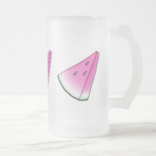 Vattenmelonsegment Frostat Ölglas
