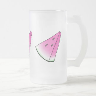 Vattenmelonsegment Frostat Ölglas