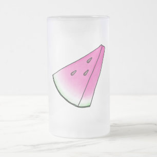 Vattenmelonsegment Frostat Ölglas