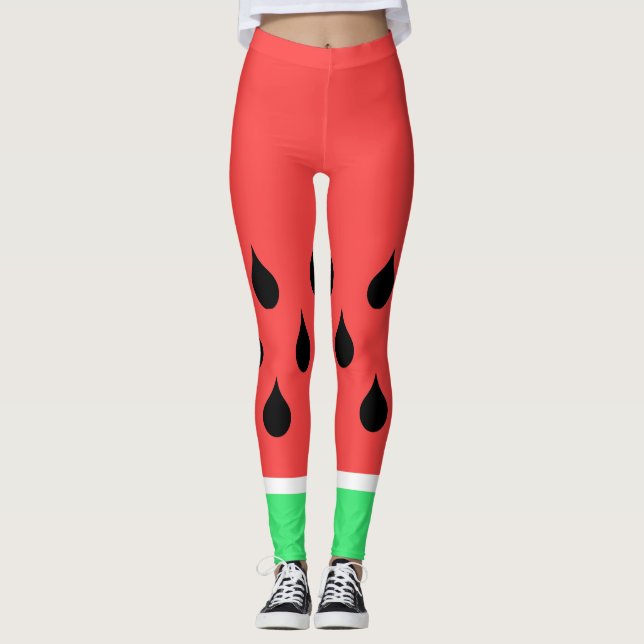vattenmelonsegment leggings (Framsida)