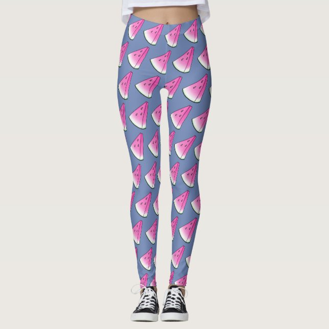 Vattenmelonsegment Leggings (Framsida)
