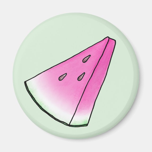 Vattenmelonsegment Magnet (Framsidan)
