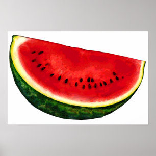 Vattenmelonsegment Poster