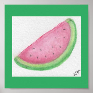 Vattenmelonsegment Poster