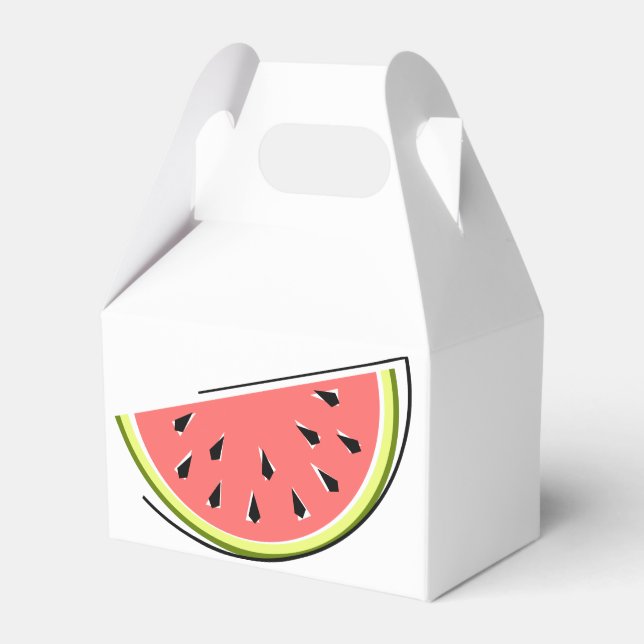 Vattenmelonsegment Presentaskar (Framsidan Sidan)