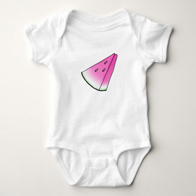 Vattenmelonsegment Tee Shirt (Framsida)