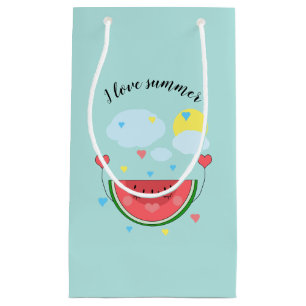 Vattenmelonsegment, text, "I kärlek sommar"