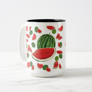Vattenmelonsegment Två-Tonad Mugg