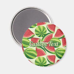 Vattenmelonsegmentet Mönster Magnet