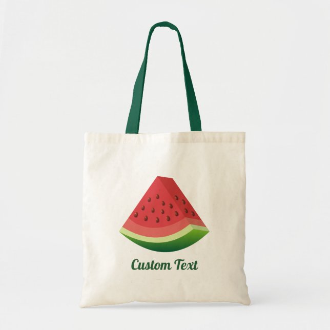 Vattenmelonsegmentets Tote Bag Tygkasse (Framsidan)