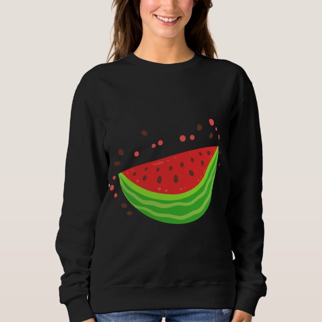 Vattenmelonsegmentfrukt T Shirt (Framsida)