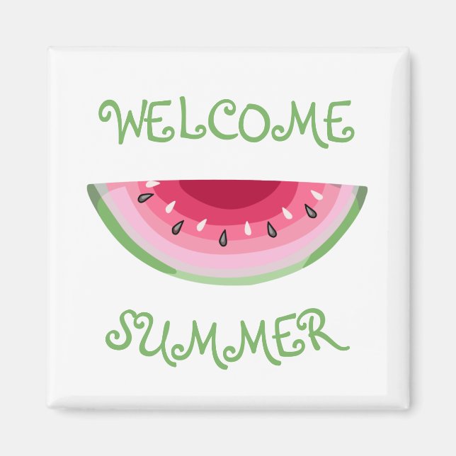 Vattenmelonsegmentmagnet Magnet (Framsidan)