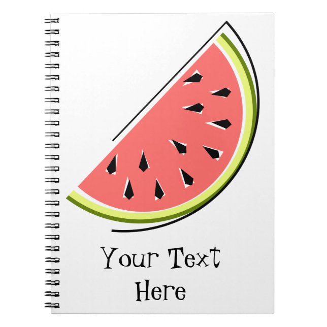 Vattenmelonsegmenttext Anteckningsbok (Framsidan)