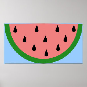 Vattenmelonskiva Poster