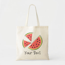 Vattenmelonskiva totot för text" hänger lös tygkasse