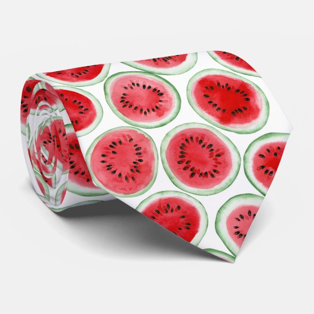 Vattenmelonskivor mönster slips (Rullad)