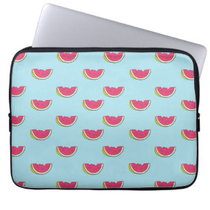 Vattenmelonskivor på Teal Mönster Laptop Fodral