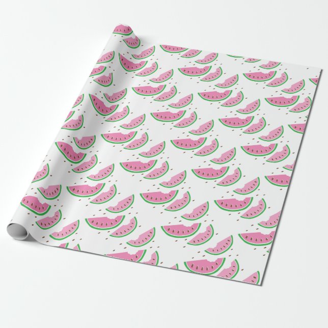 vattenmelonskivor presentpapper (Utrullad)