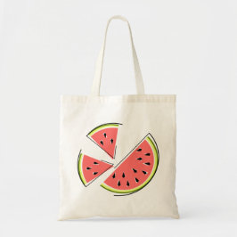 Vattenmelonskivor till säcken tygkasse