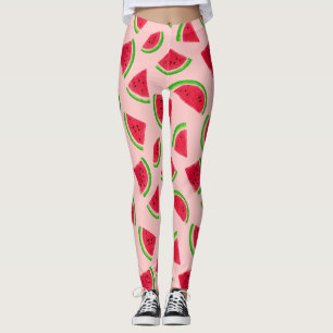 Vattenmelonsskärningsmönster Leggings