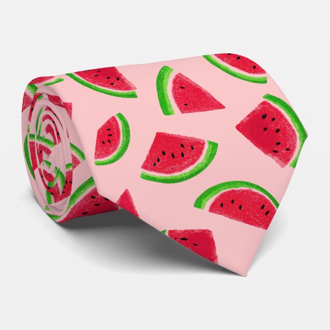 Vattenmelonsskärningsmönster Slips (Rullad)