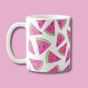 Vattenmelonsskivsmönster Kaffemugg