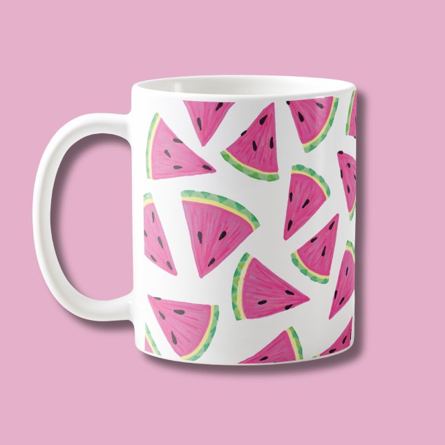 Vattenmelonsskivsmönster Kaffemugg (Watermelon pattern mug)