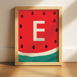 Vattenmelonvägg Konsttryck Poster