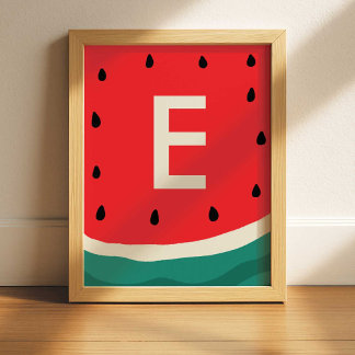 Vattenmelonvägg Konsttryck Poster