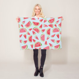 Vattenmelonvattensfärgad fleece filt