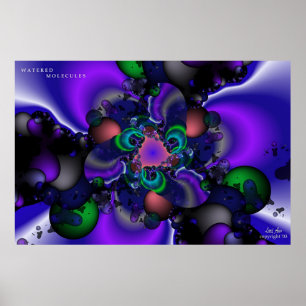 Vattenmolekyler Poster