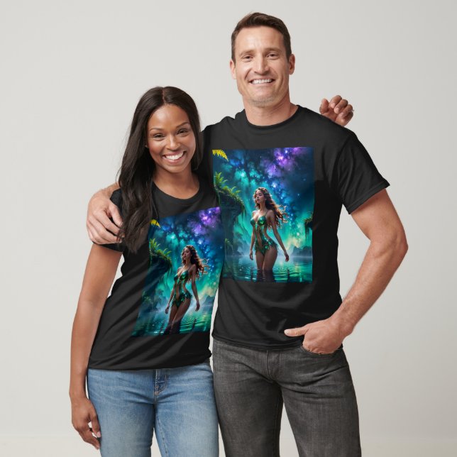 Vattennymf från den galaktiska sjön t shirt (Unisex)