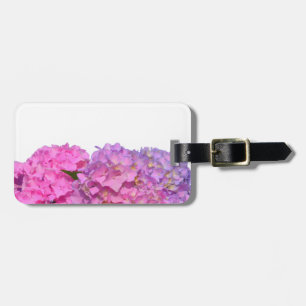 Vattenområden för rosa av lila blommigt av elegant bagagebricka