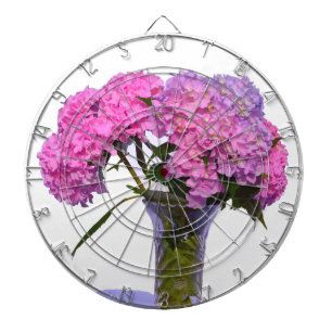 Vattenområden för rosa av lila blommigt av elegant piltavla